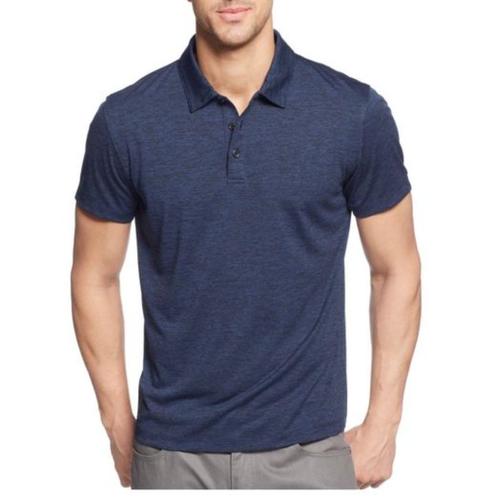 Alfani Men's Blue Ethan Solid Performance Polo